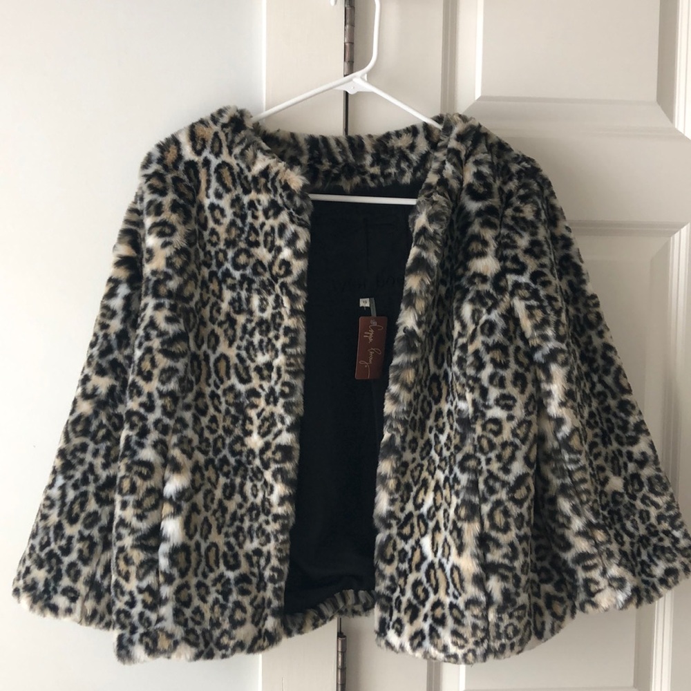 Leopard fur jacket